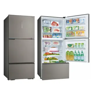 【SANLUX 台灣三洋】606公升三門變頻晶鑽銀福利品冰箱(SR-V610C)