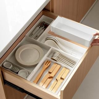 【hoi! 好好生活】懶角落抽屜分隔收納盒-伸縮小號