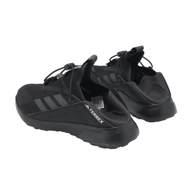 【adidas 愛迪達】越野跑鞋 Terrex Voyager 21 Slipon H 男鞋 黑 抽繩 透氣 戶外 運動鞋(HP8623)