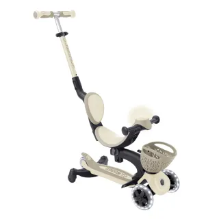 【GLOBBER 哥輪步】官方直營 法國 GO•UP 360度多功能滑板車(白光發光前輪、滑步車、三輪滑板車)