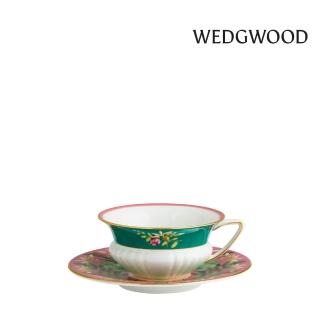【WEDGWOOD】粉紅蓮花寬口花茶杯碟180ml(官方直營)