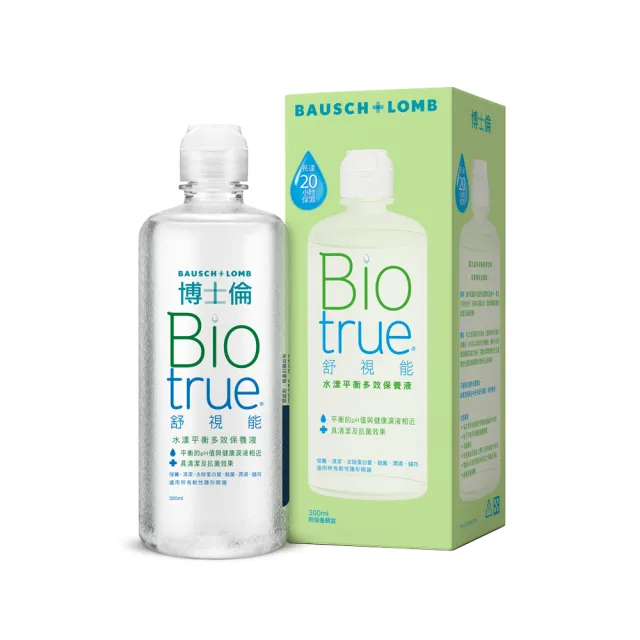 【博士倫】舒視能水漾平衡多效保養液1200ML (300ML X4)(隱形眼鏡藥水 保養液)