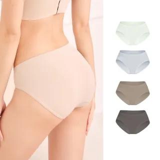 【MarCella 瑪榭】MIT無縫中低腰包臀型抗菌內褲(女內褲/抗菌內褲/中低腰內褲/包臀/無縫內褲)