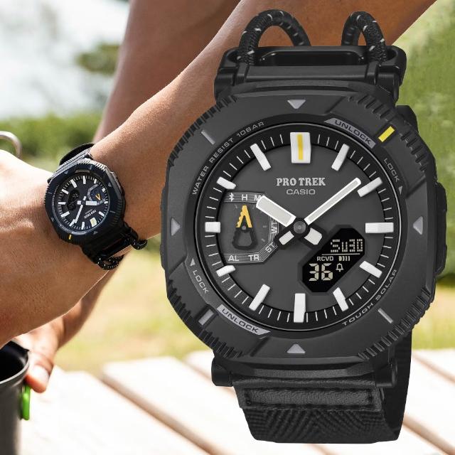 【CASIO 卡西歐】PROTREK 藍牙連線 太陽能 時尚登山腕錶 錶 手錶 送禮(PRJ-B001B-1)