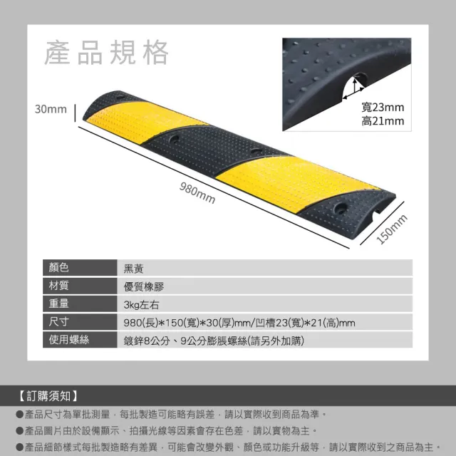 【精準科技】15公分寬O型凹槽減速帶 保護蓋板槽 配線槽 減速丘 電線保護槽 壓線板 室外線槽 550-TRA15CO