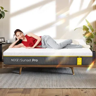 【Lunio】Nooz Sunset Pro單人加大3.5尺乳膠床墊(英國工藝舒緩腰酸 專為台灣人打造 亞馬遜銷售破十萬張)
