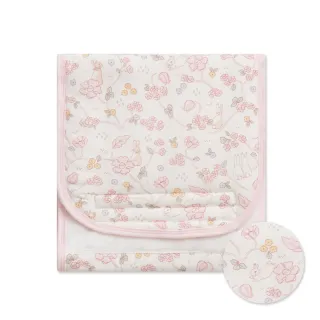 【奇哥】花徑小兔大肚圍 73x25cm(天絲棉布 嬰兒肚圍 新生兒肚圍 透氣肚圍 寶寶護肚)