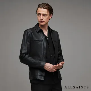 【ALLSAINTS】LUCK 極簡率性雙口袋羊皮外套 M069LB(常規版型)