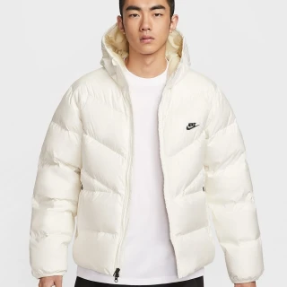 【NIKE 耐吉】羽絨外套 男 AS M NK WINDRUNNER STMNT DWN 休閒 寬鬆 保暖 防潑水 白(HQ7791133)