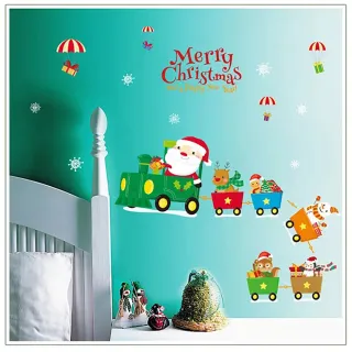 【JB 時尚壁貼】聖誕卡車卡通