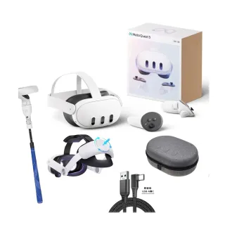 【Meta Quest】Meta Quest 3 VR頭戴式裝置日規主機512G(周邊大全配)