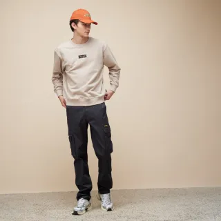 【JEEP】男裝 經典立體膠標工裝長褲(黑色)