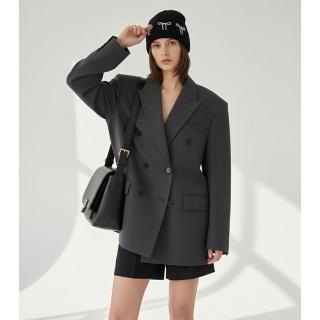 【HaNA 梨花】買一送一加贈黑同款 法式浪漫X韓系甜酷銀珠蝴蝶結毛線帽冷帽(毛帽 秋冬百搭 冷帽 韓系)
