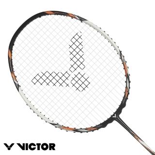 【VICTOR 勝利體育】神速AURASPEED 羽球拍 4U(ARS-100X TD CO 黑橙)