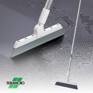 【HOME WORKING】TERAMOTO EF長柄無塵自在掃把(日本TERAMOTO/浴室地板刮水/橡膠掃)