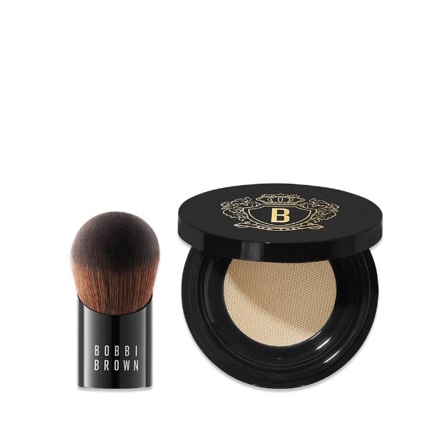 【Bobbi Brown 芭比波朗】奢光蟲草大師定妝組(大師定妝刷+蟲草奢光蜜粉)
