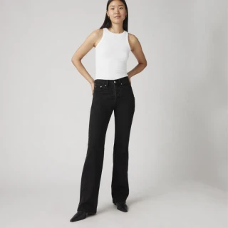 【LEVIS 官方旗艦】Wedgie Boot女款中腰靴形丹寧牛仔褲 熱賣單品 A8710-0000