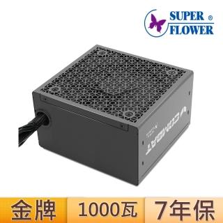 【SUPERFLOWER 振華】COMBAT DG 1000W ATX3.1 金牌 直出線(ATX3.1/PCI5.1/1000瓦/金牌/7年保固)