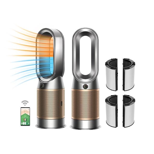 【dyson 戴森】HP12 Purifier Hot+Cool De-NOx 三合一甲醛NOx偵測涼暖空氣清淨機(鎳金色)