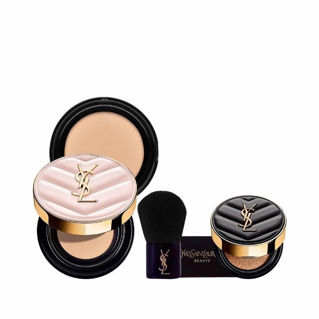 【YSL】官方直營 超模光感精華水氣墊組(粉氣墊12g+蕊12g)