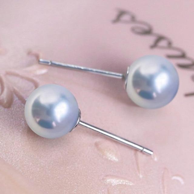 【La Corser】6-6.5mm 日本 Akoya 真多麻 海水珍珠 耳釘 吊墜 18K金 優雅氣質 日常百搭
