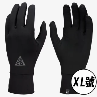 【NIKE 耐吉】XL號ACG DRI-FIT黑色輕量手套可觸控外送員必備止汗速乾透氣導電保暖冬天運動(N1009053045XL)