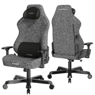 【GXG】DXRACER TANK泰坦級 電競賽車椅(灰色/布面)