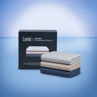 【Lunio】SnowWeave™ 智能涼感床包組標準雙人含枕套*2(｜涼爽親膚｜敏感肌適用)