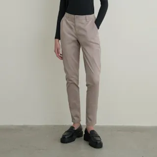 【GIORDANO 佐丹奴】女裝彈力修身卡其長褲(53 雅棕)