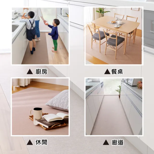 【Sanko】日本製 防潑水 吸附式 廚房地墊(60x180cm 厚度0.3cm)