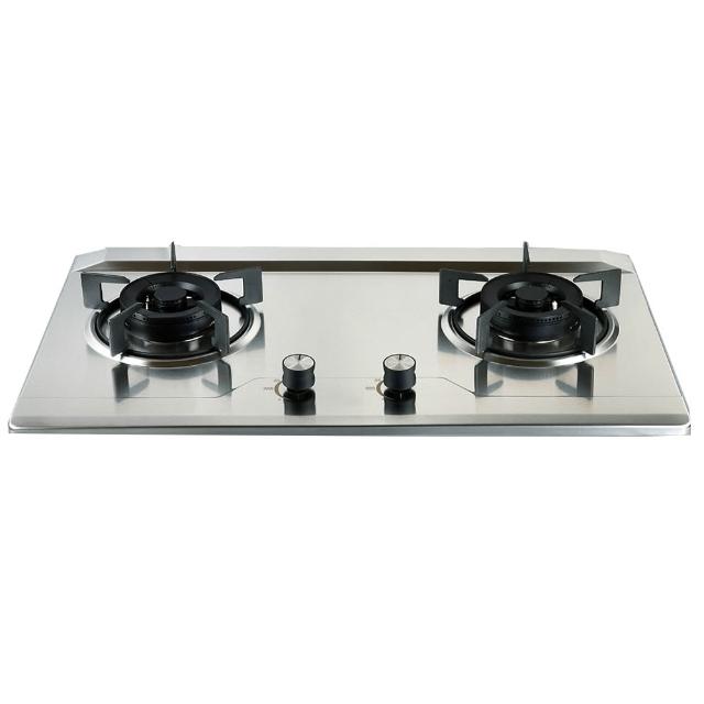 HCG 和成 GS2302 雙口爐，採用耐用不銹鋼材質，支援天然氣與瓦斯使用，壓轉式點火設計確保安全便捷，適合廚房檯面安裝。高效熱力，提供穩定火焰控制，適用於日常烹飪需求。享1年完整保固，品質保證，讓您的廚房升級更簡單。