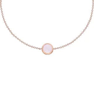 【Emperor Diamond 京華鑽石】10K玫瑰金 白雪公主蘋果寶石手鍊 迪士尼(Disney 白雪公主)