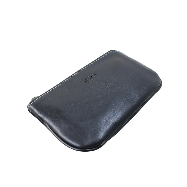 【Sika真皮手工包】雙11 L型拉鍊零錢包-大(真皮包包/零錢包/A8238A-03質感黑)