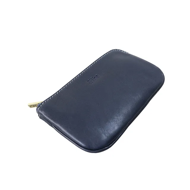 【Sika真皮手工包】雙11 L型拉鍊零錢包-大(真皮包包/零錢包/A8238A-06清玉藍)