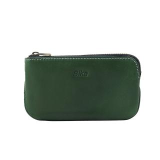 【Sika真皮手工包】L型拉鍊零錢包-大(真皮包包/零錢包/A8238A-08深墨綠)