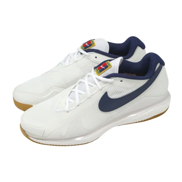 NIKE 耐吉】網球鞋Zoom Vapor Pro HC 男鞋白藍膠底氣墊緩震硬地匹克球