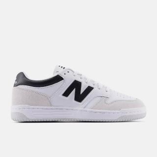 【NEW BALANCE】480 復古鞋 男鞋 女鞋 情侶鞋 休閒鞋 白 黑 皮革 麂皮 D楦 NB(BB480LIW)