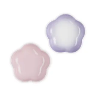【Le Creuset】瓷器花型盤16cm(雪紡粉/淡粉紫 2色選1)