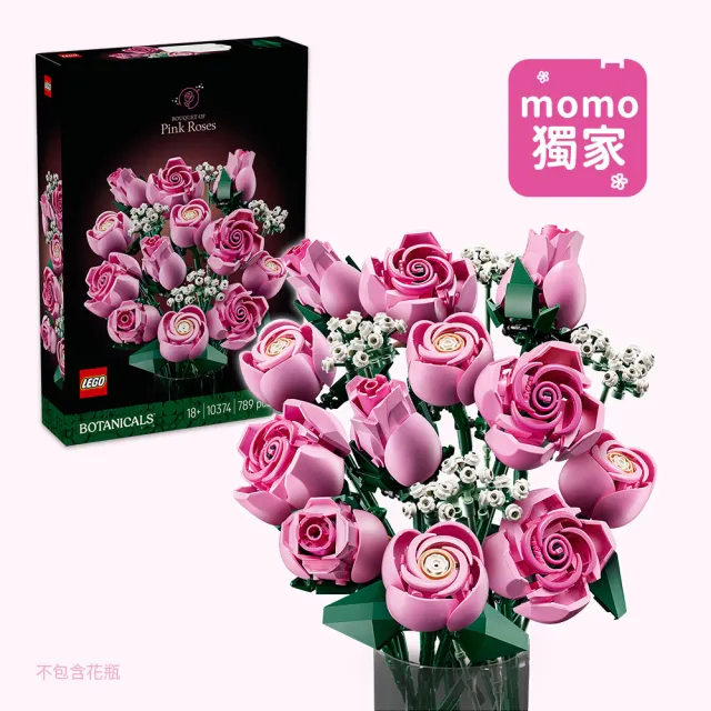【LEGO 樂高】Botanicals 10374 粉紅玫瑰花束 & 10313 野花花束