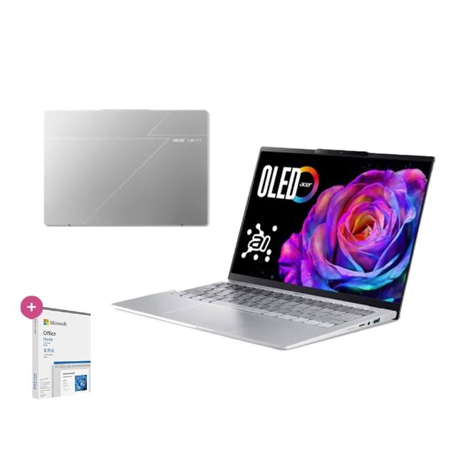 【Acer】Office2024★14吋Ultra 7輕薄OLED AI筆電(Swift Go/EVO/SFG14-74-79P0/Ultra 7-255H/32G/1TB/W11)