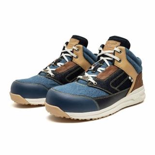 【MIZUNO 美津濃】F1GA257491(LSII 11L DENIM 日本岡山限定款 寬楦 塑鋼 防護鞋 工作鞋)