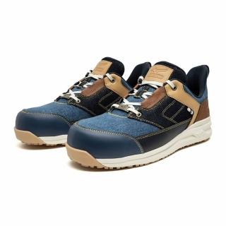 【MIZUNO 美津濃】F1GA257591(LSII 11L DENIM 日本岡山限定款 寬楦 塑鋼 防護鞋 工作鞋)