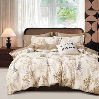 【Green 綠的寢飾】買一送一100%精梳棉床包枕套組(單人/雙人/加大 多款任選)