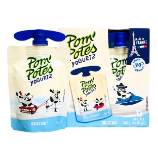 【京原起司】Pom Potes 法優樂優格_12盒_共48包(效期2026/06/16)