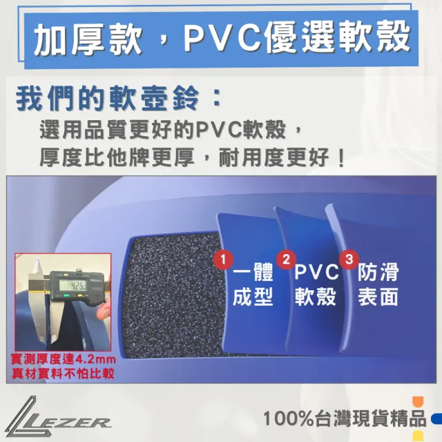 【LEZER】10公斤 軟式壺鈴(安全軟殼 保護地板 環保材質)