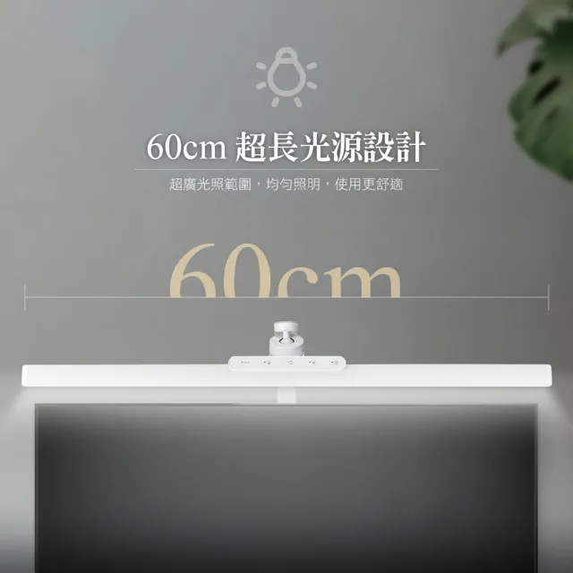 【CHIMEI 奇美】LED 60cm智慧調光超廣光照全光譜護眼檯燈(LT-SW120D-2/眼科醫師推薦款)