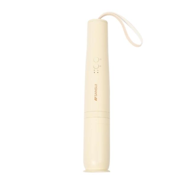 【SANSUI 山水】限量新色 輕淨吸迷你無線吸塵器(SVC-PP3櫻草淡黃)