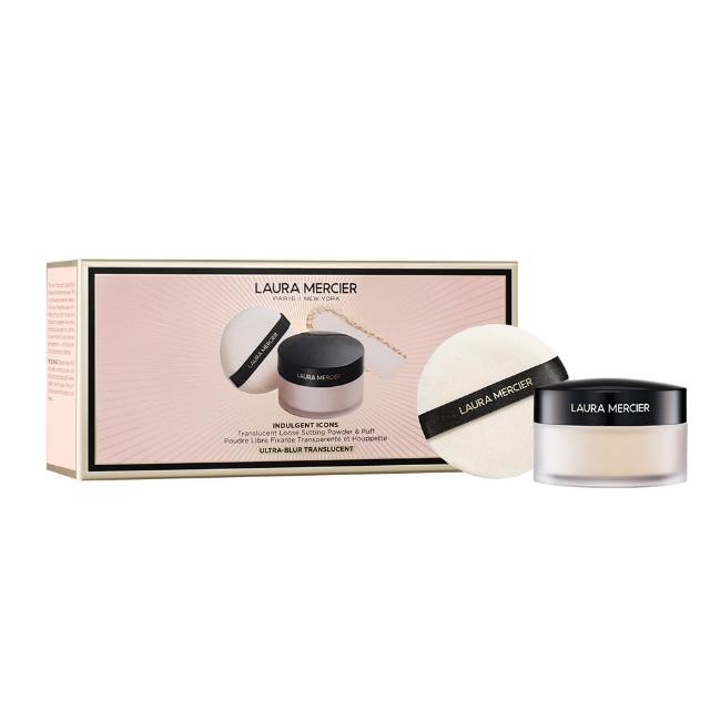 【LAURA MERCIER 蘿拉蜜思】煥顏透明柔霧蜜粉組(定妝/控油/持妝/送禮)
