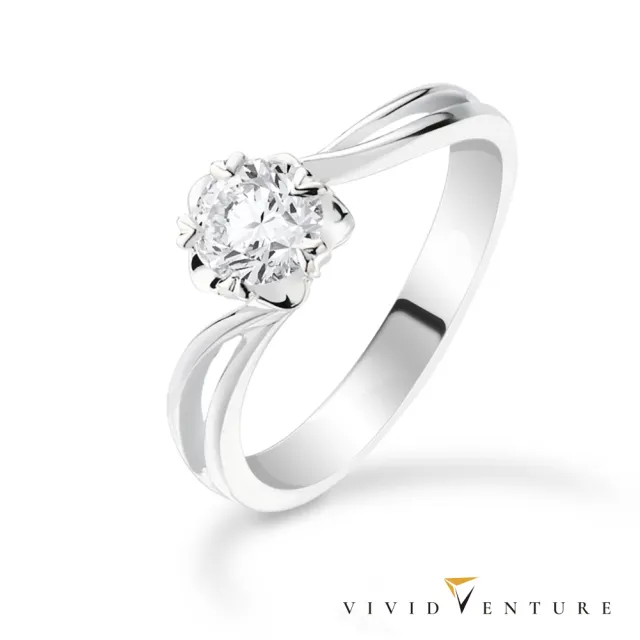 【Vividventure 亞帝芬奇】鉑金 GIA 50分 FSI2 3VG 八心八箭 天然鑽石 真鑽 戒指 奔向愛