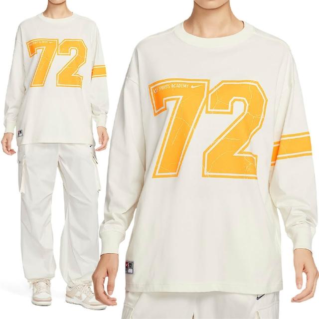 【NIKE 耐吉】As W Nsw Ls Tee Os Gcel 女款 米黃色 落肩 寬鬆 長袖 IO0481-047
